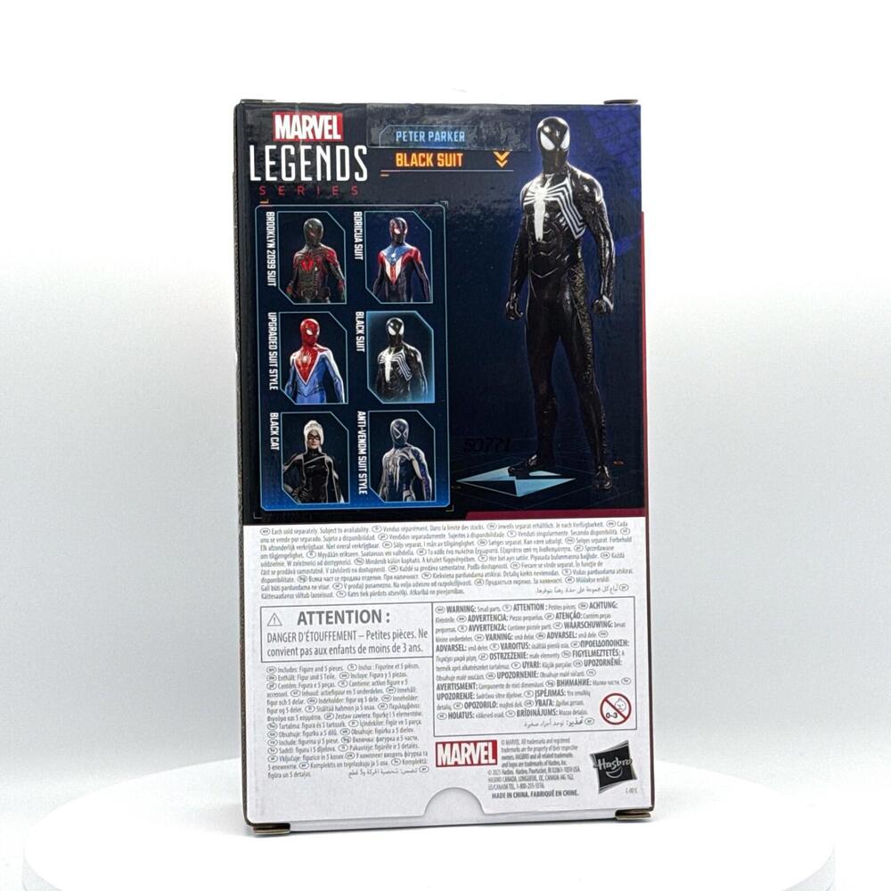 Hasbro Marvel Legends Spider-Man 2 Black Suit Peter Parker New Gamerverse Figure - Picture 2 of 2